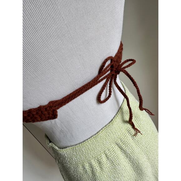 Hand Crochet Bra Top Bikini Top Boho Hippie Size XS A Cup Tank - Picture 3 of 6